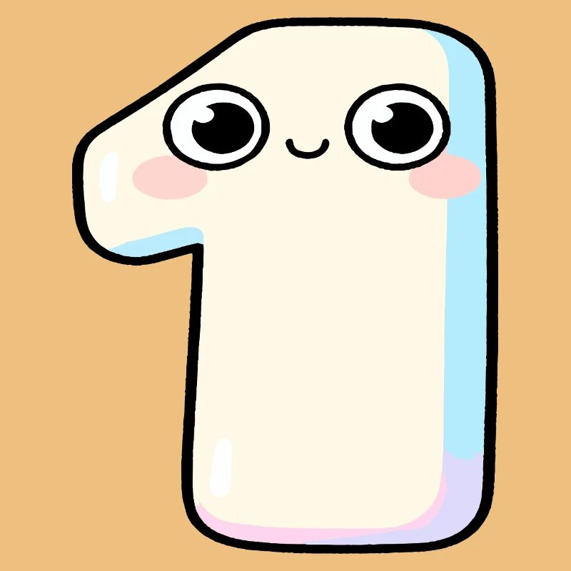 Nummer Eins Kawaii-Pastel