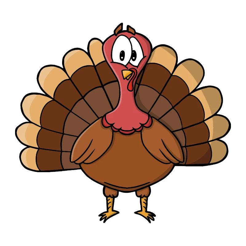 Turkey with Wide Tail