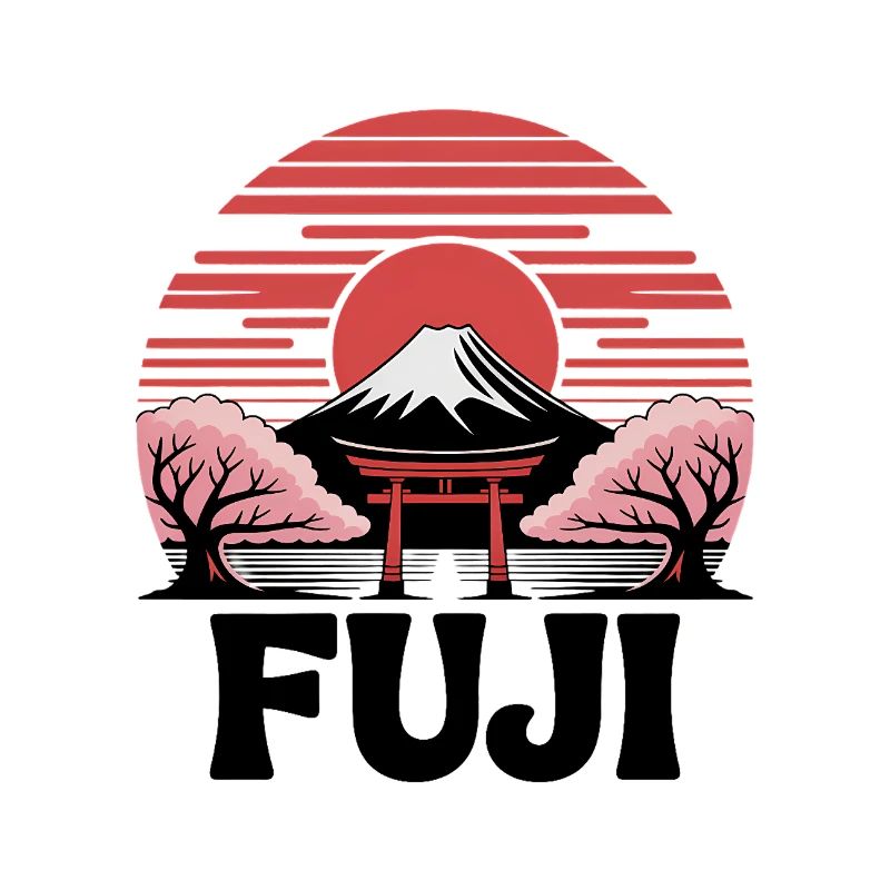 Fuji Torii Sakura in der Sonne