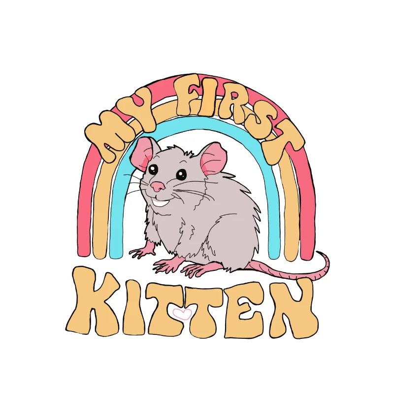 lustiger Spruch Slogan Mäuse Ratte Kätzchen