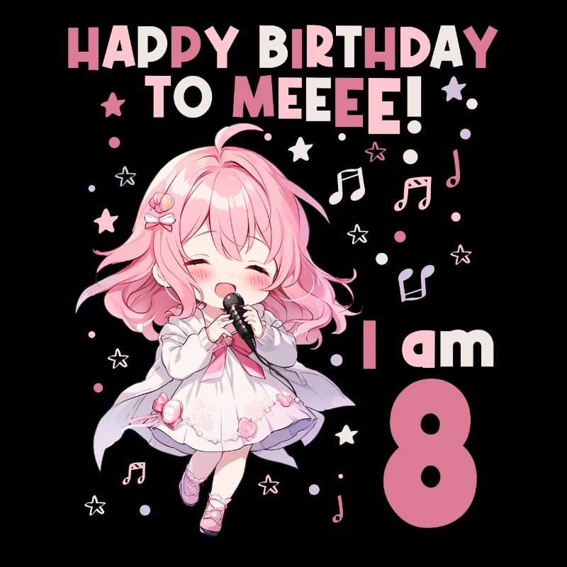 Anime Mandga K-Pop KPop Mädchen 8. Geburtstag