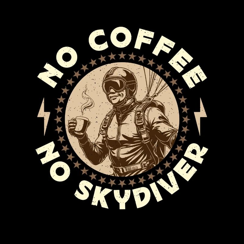 Skydiver No Coffee No Base Jumping Coffee Lover