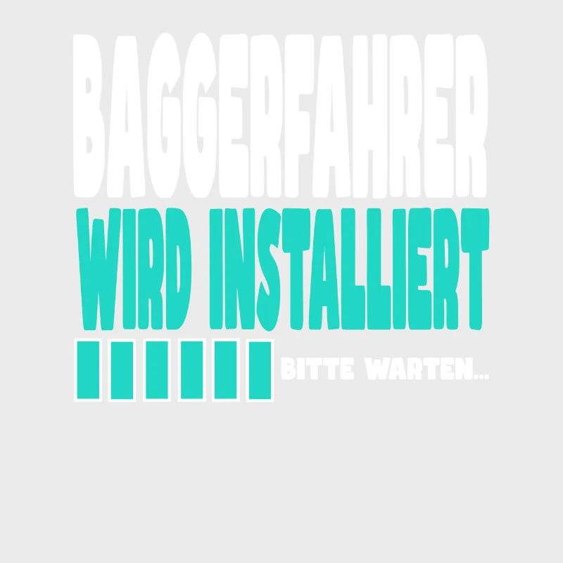 Baggerfahrer wird installiert