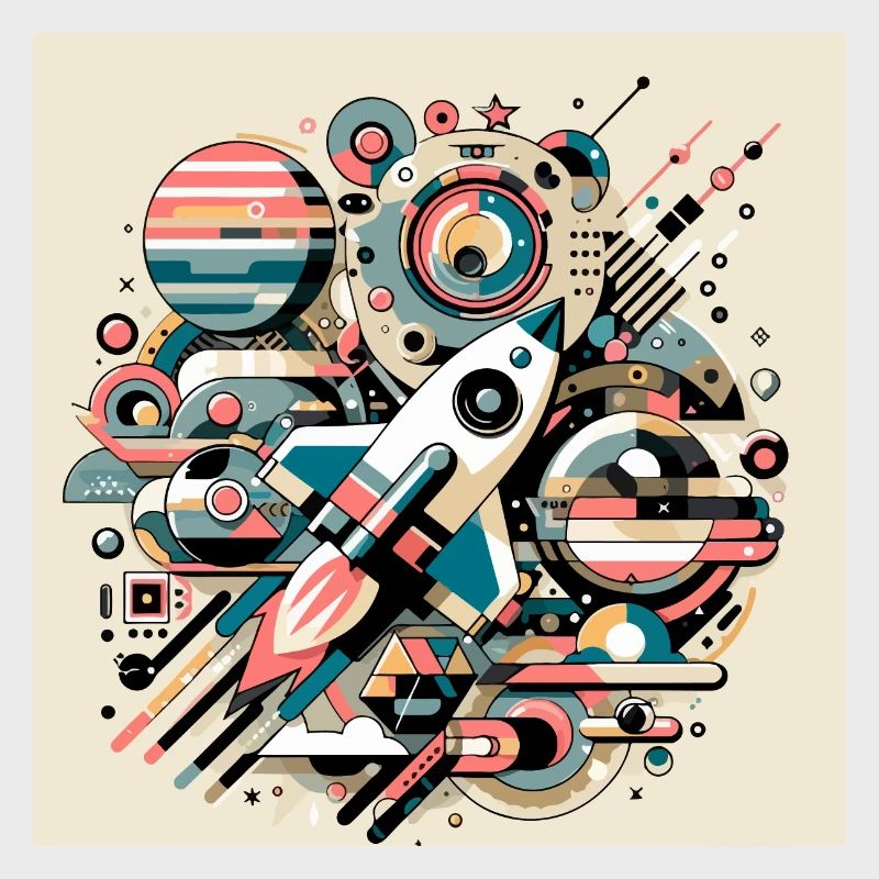 Expédition spatiale colorée
