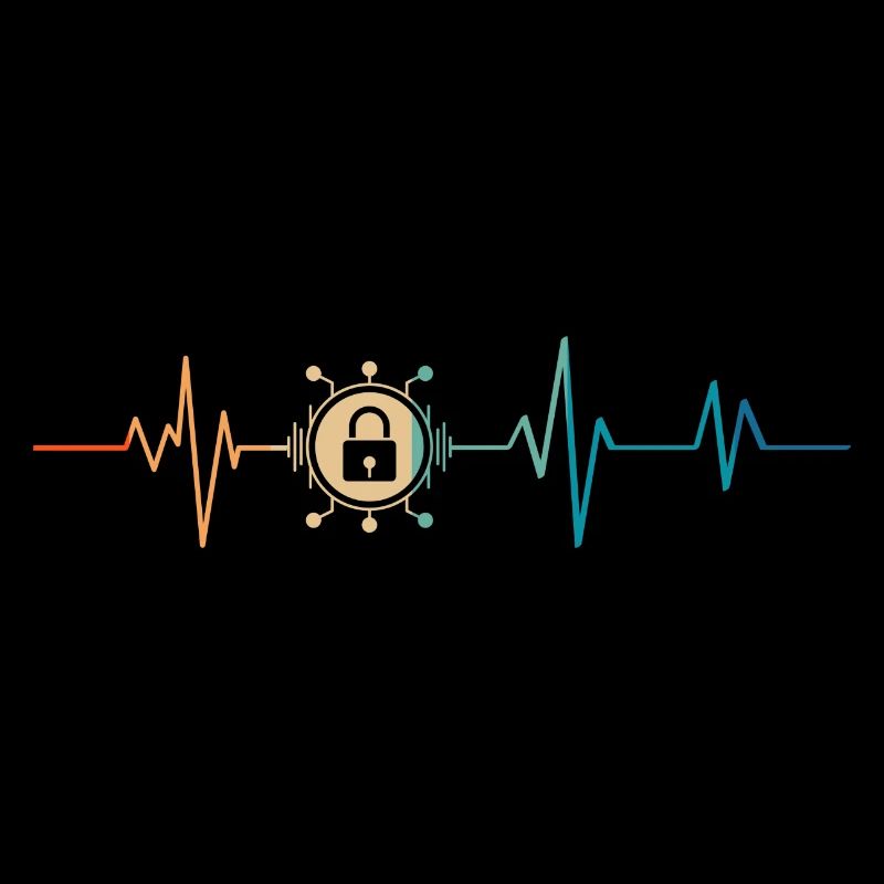 Retro Heartbeat Cyber Security