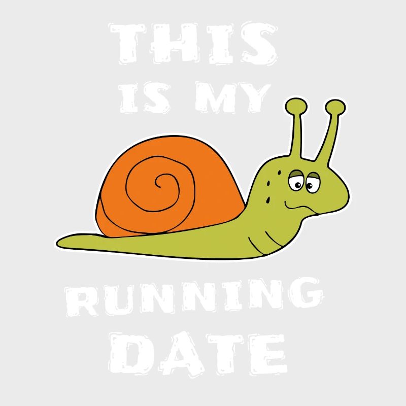 Langsame Schnecke Läufer Joggen