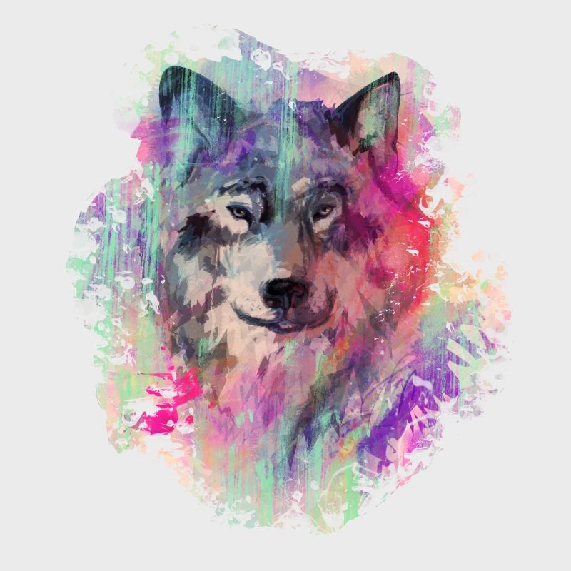 Wolf im Norden Colour version