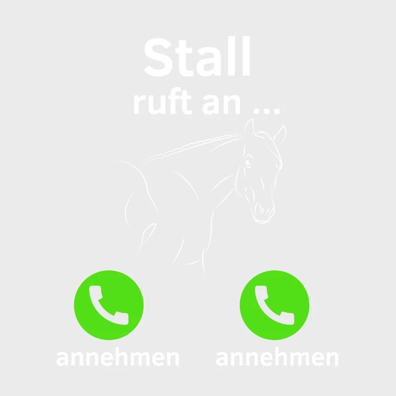 Stall ruft an - annehmen oder annehmen?