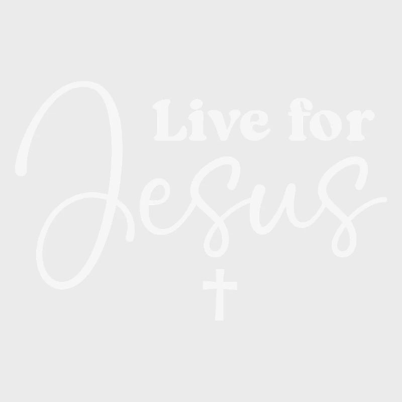 Live for Jesus Script Typography