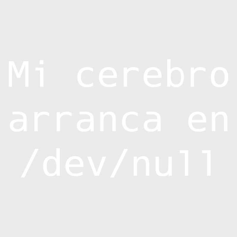 My brain starts in /dev /null