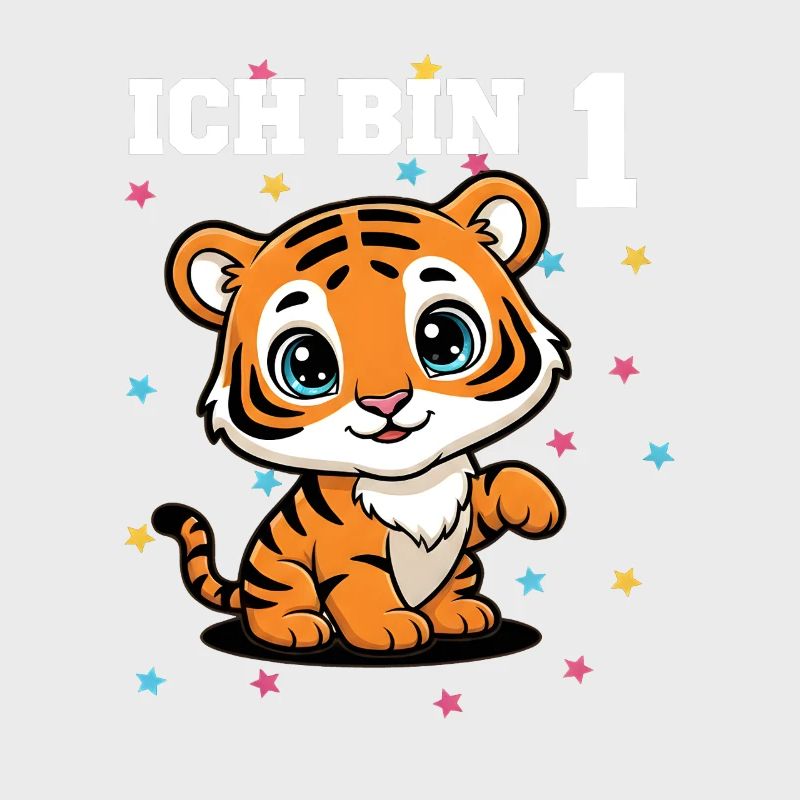 Ich bin 1 - Süßes Tiger zum 1. Geburtstag