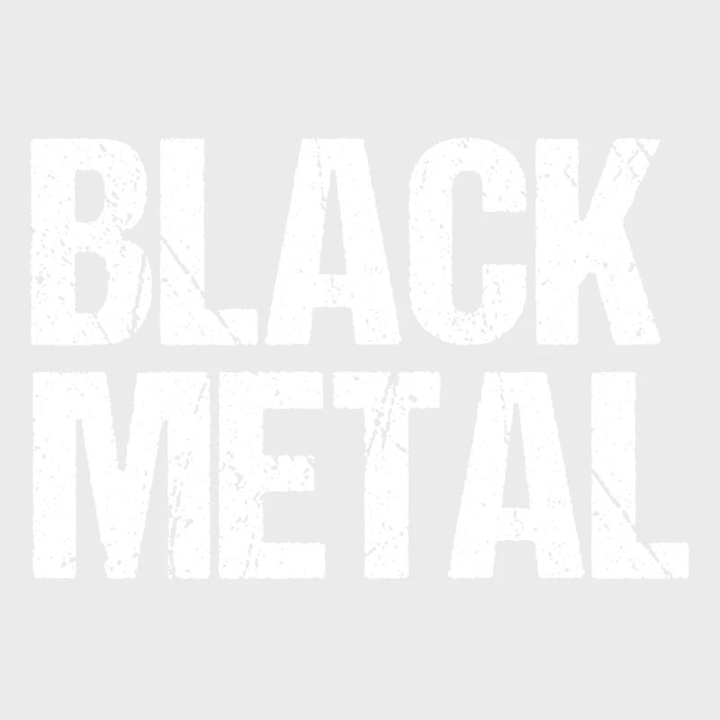 Black Metal Distressed Text