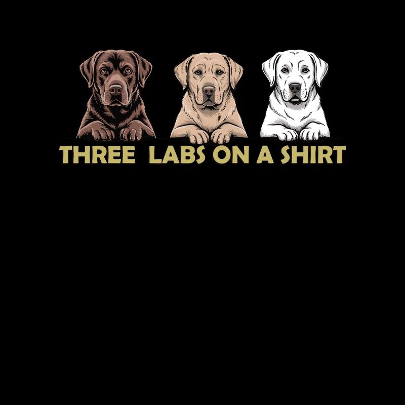 Three Labs on a Shirt – Labrador Retriever Trio