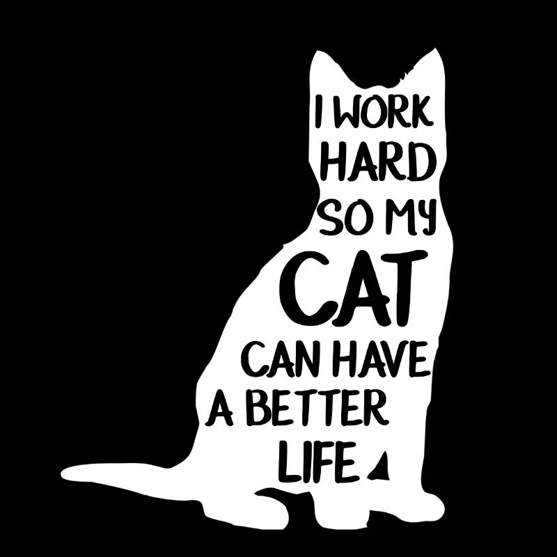 katze mit spruch