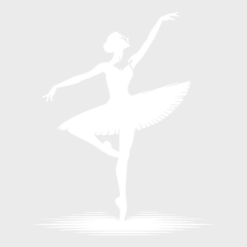 Aesthetic dance design with classical pose