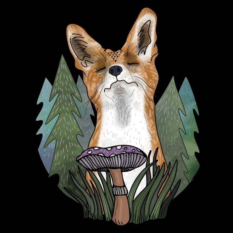 Happy Fox (dark fabrics)