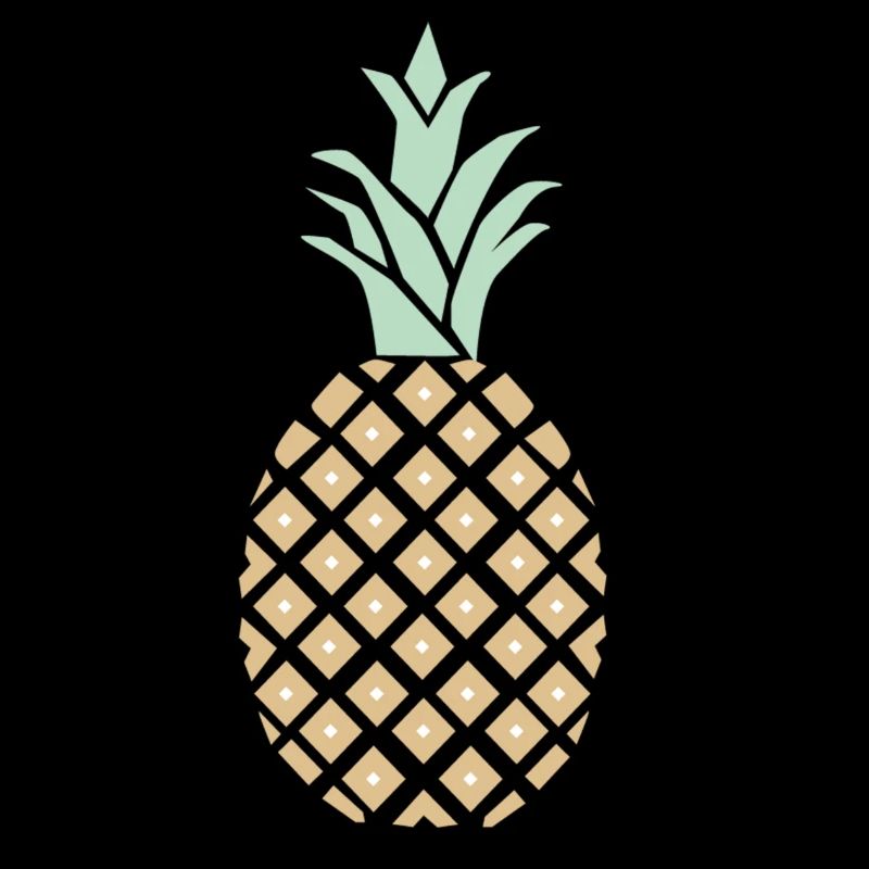 Pineapple with pattern