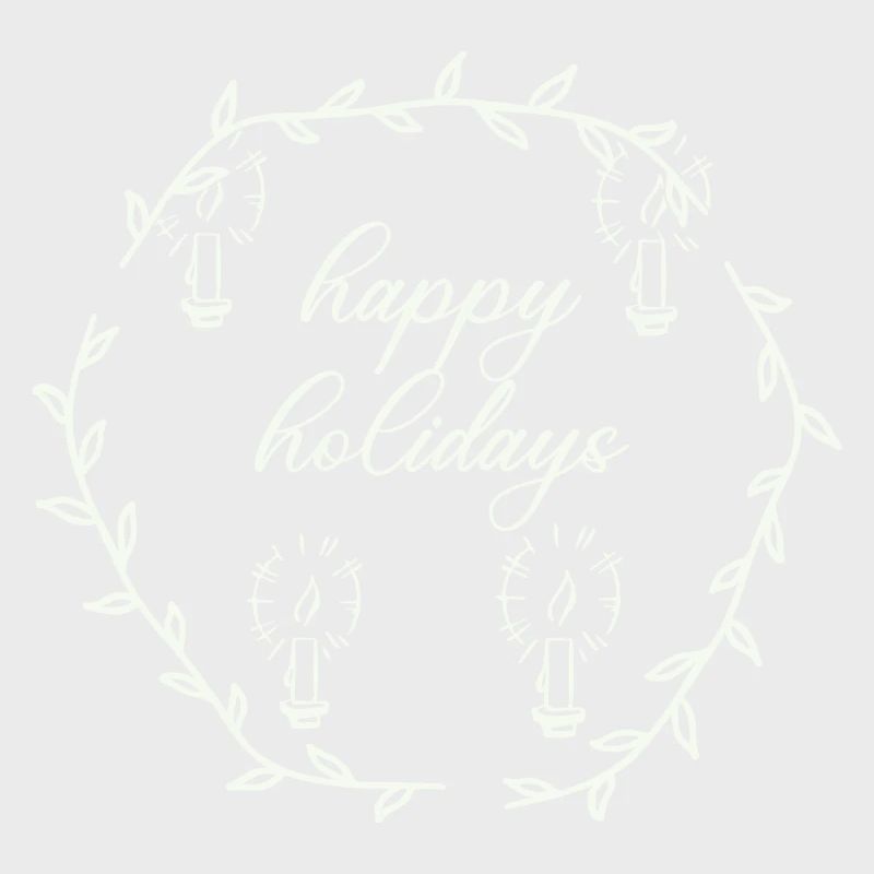Advent Advetskranz Happy Holidays