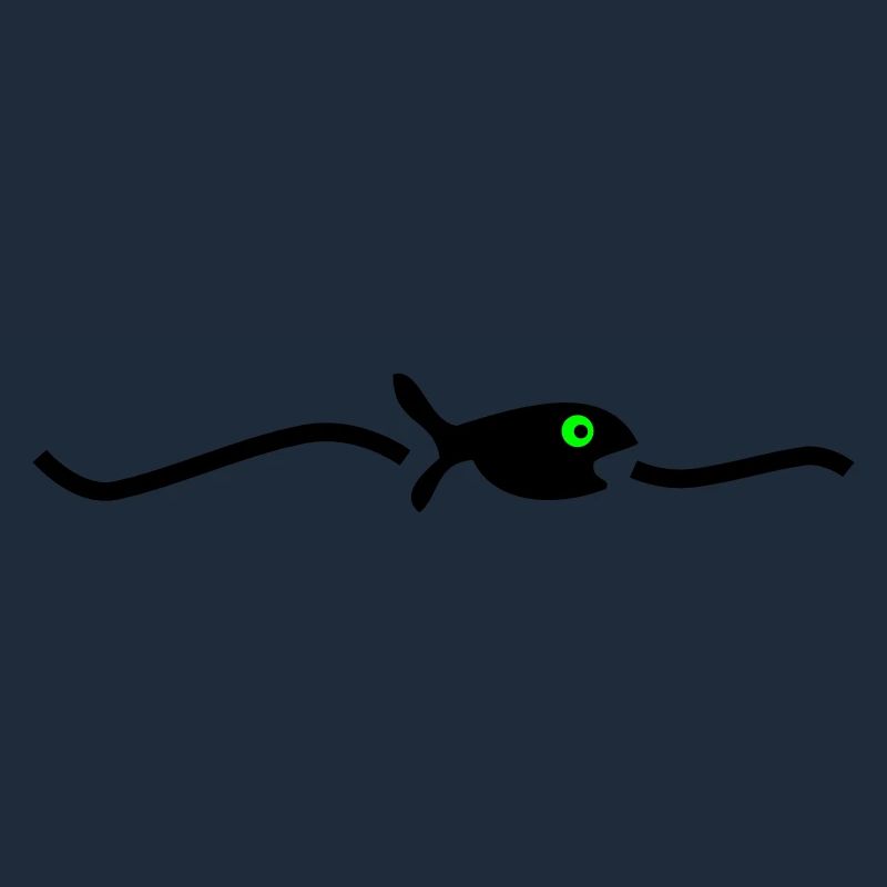 un poisson flottant