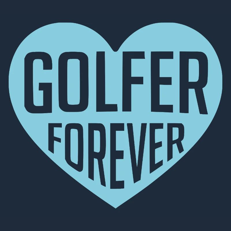 Golfer Forever Herzdesign