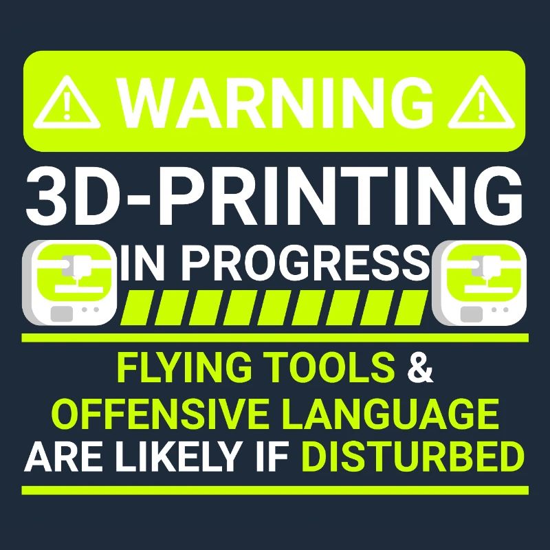 warning 3d printing in progress