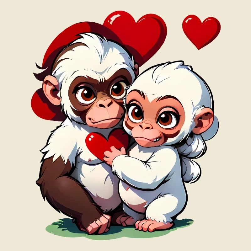 Offrez ces mignons singes pour la Saint-Valentin