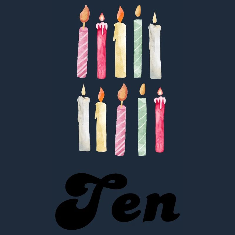 10th Anniversary Candle