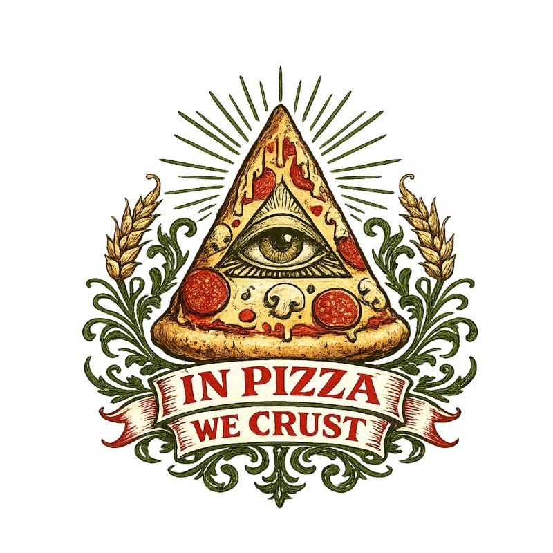 Devise de la Croûte Œil de la Pyramide de la Pizza