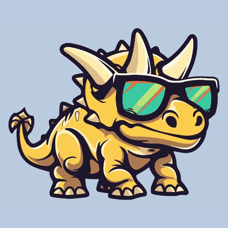 Dinosaur triceratops Cool Comic