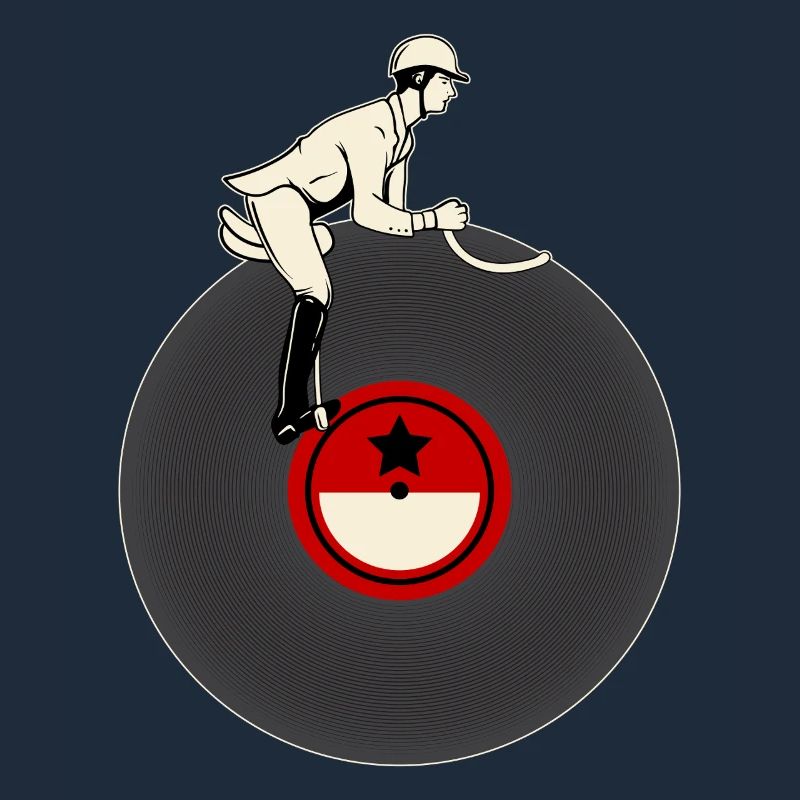 Cavalier sur vinyle
