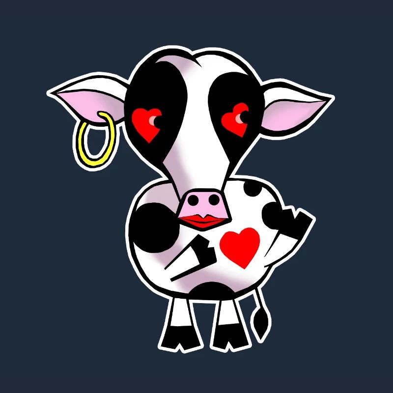 Vache avec cœur