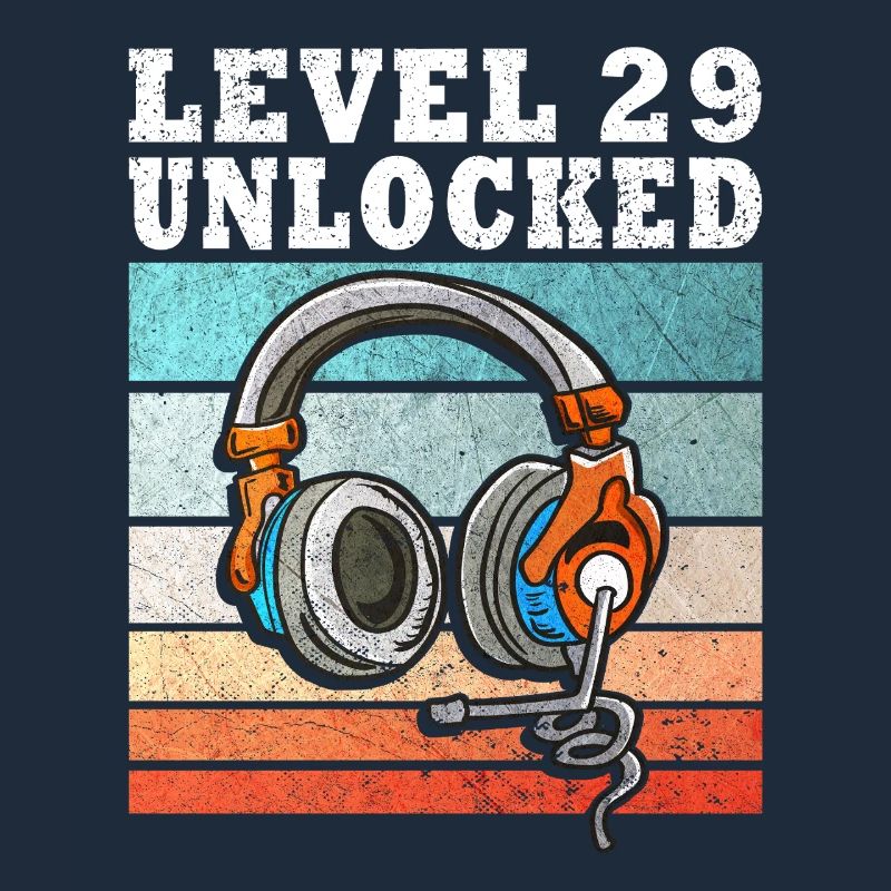 Level 29 Unlock Kopfhörer Retro