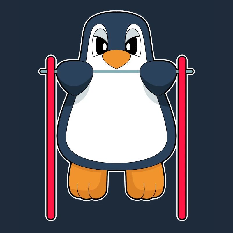 Penguin Bodybuilder Pull-ups