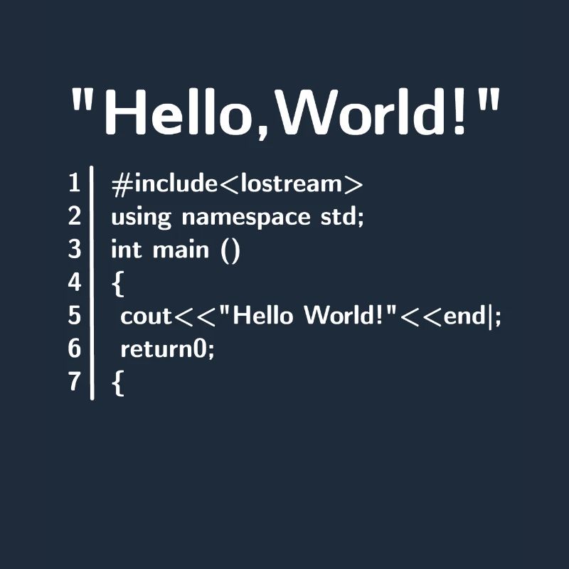 Hello World Program - Programmer T-Shirt