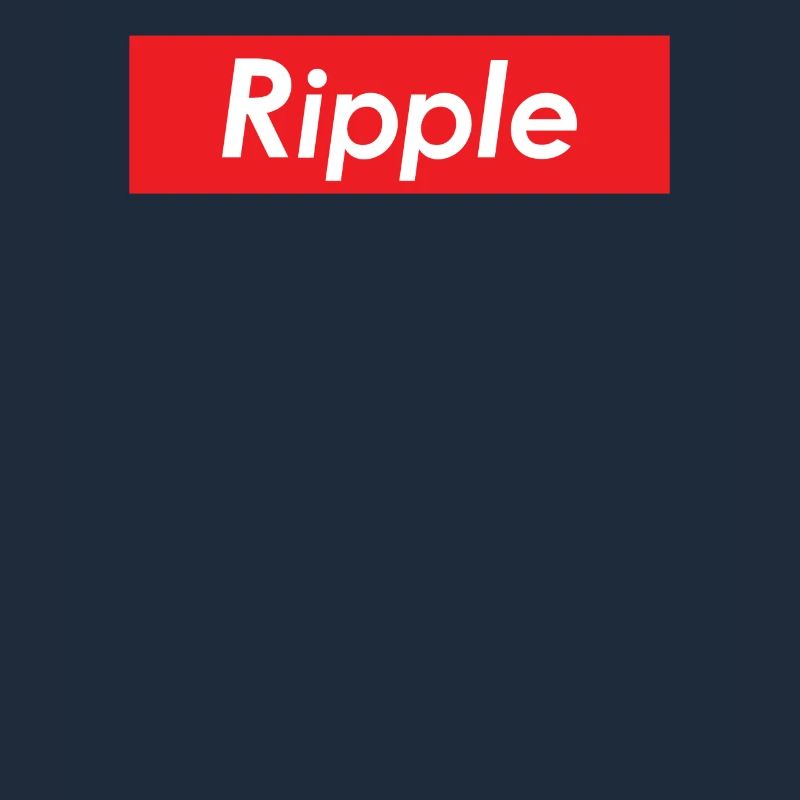 Ripple Red Rectangle Cryptocurrency XRP Blockchain