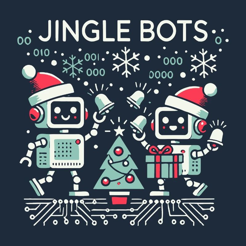Jingle Bots - Weihnachtsroboter mit Binärcode