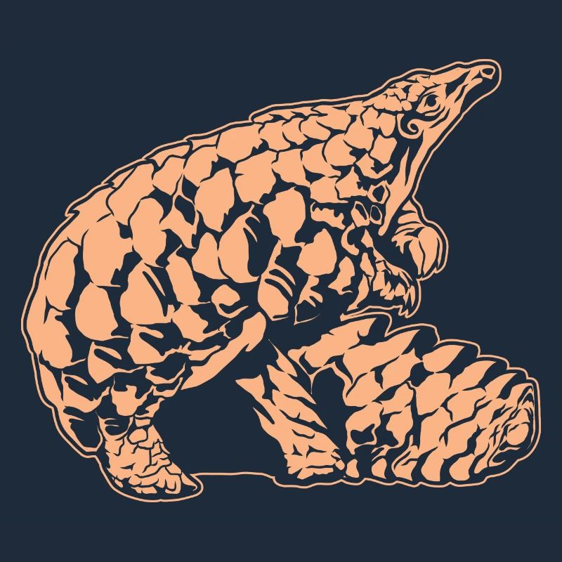 Cool Pangolin Sketch Graphic Wildlife Creature