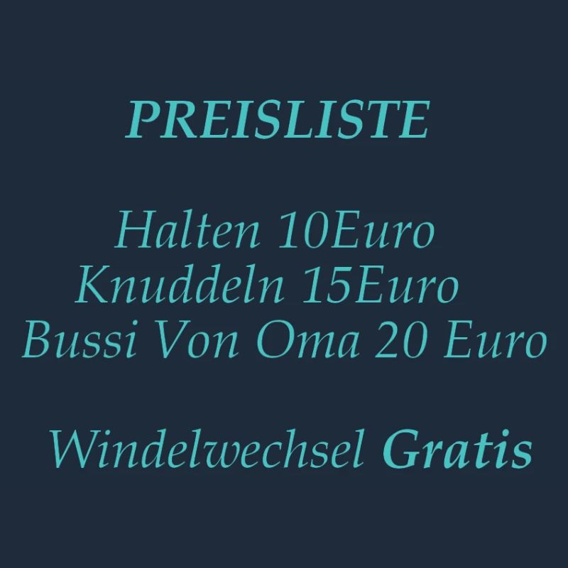 Liste de prix bébé