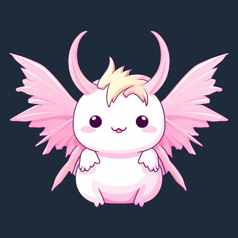 Axolotl Angels & Devils - Design avec cornes et