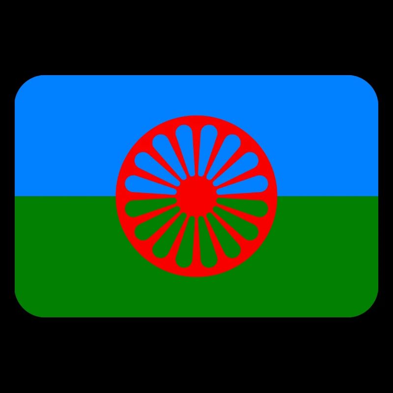 ROMANI FLAG round corner 400 dpi