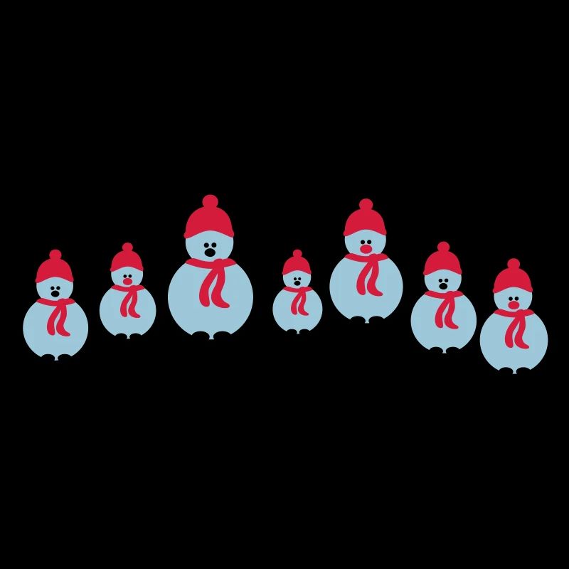 Weihnachten Schneemann-Crew