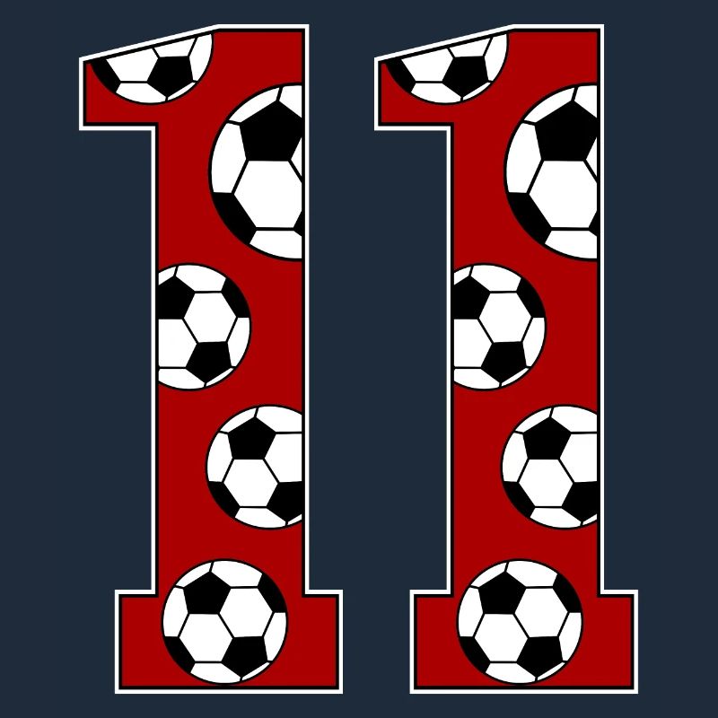 11 Compleanno Calcio Rosso