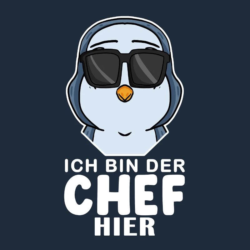 cooler Pinguin Chef Spruch