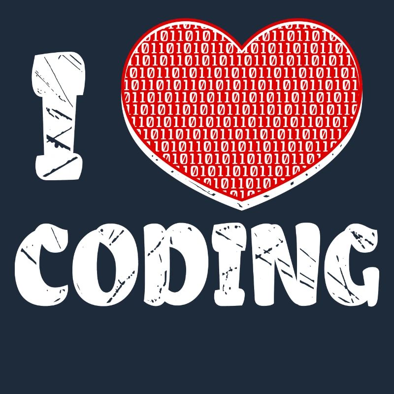Développeur Heart Coding Statement Programmeur