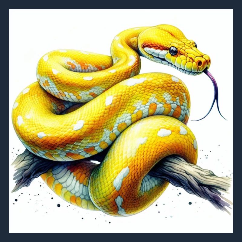 Gelbe Python