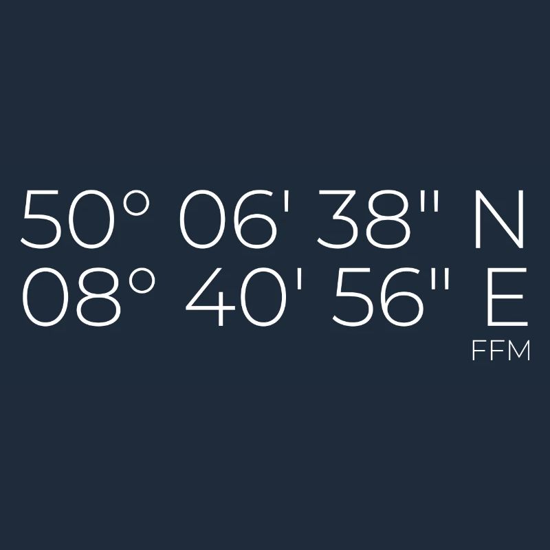 Coordinates Frankfurt am Main FFM