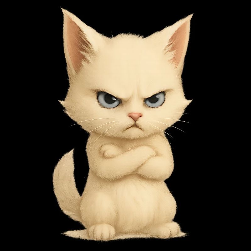 Sassy Cat Gift Angry Kitten Meme Funny Cat Says No