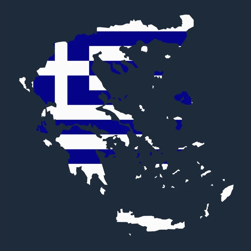Carte du drapeau de la Grèce