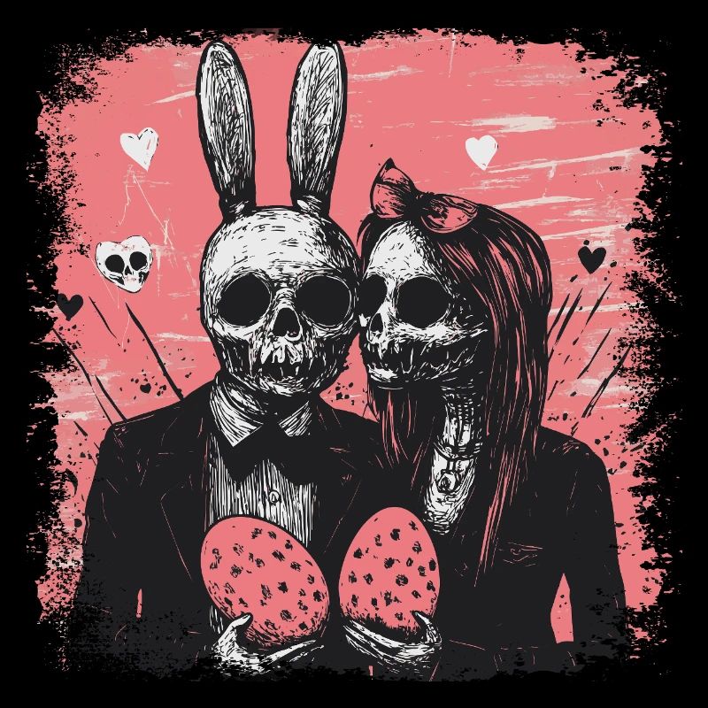 Spooky Easter couple