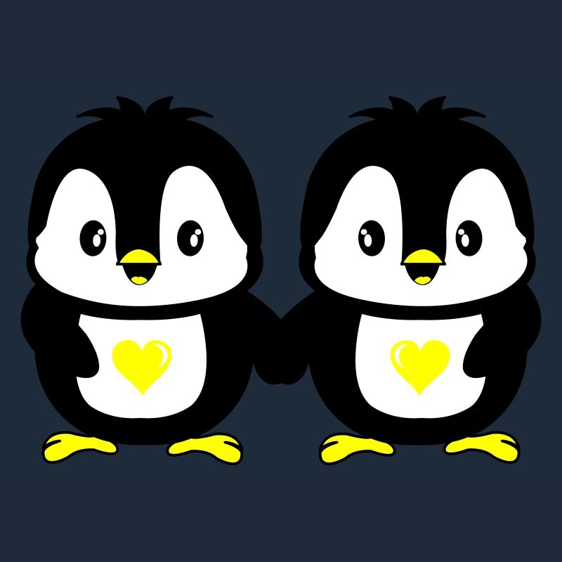 Penguins Cute Love